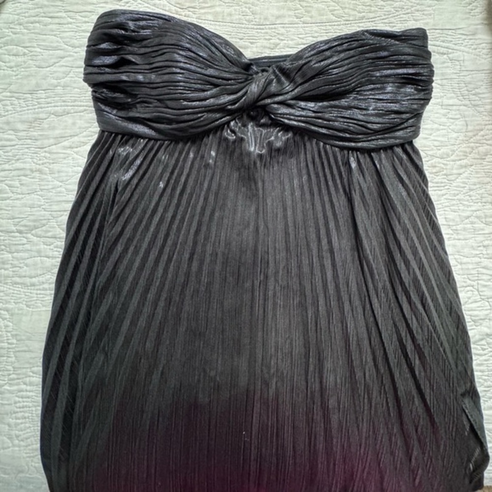 Retrofete Zoa Dress - Elegant pleated strapless maxi dress